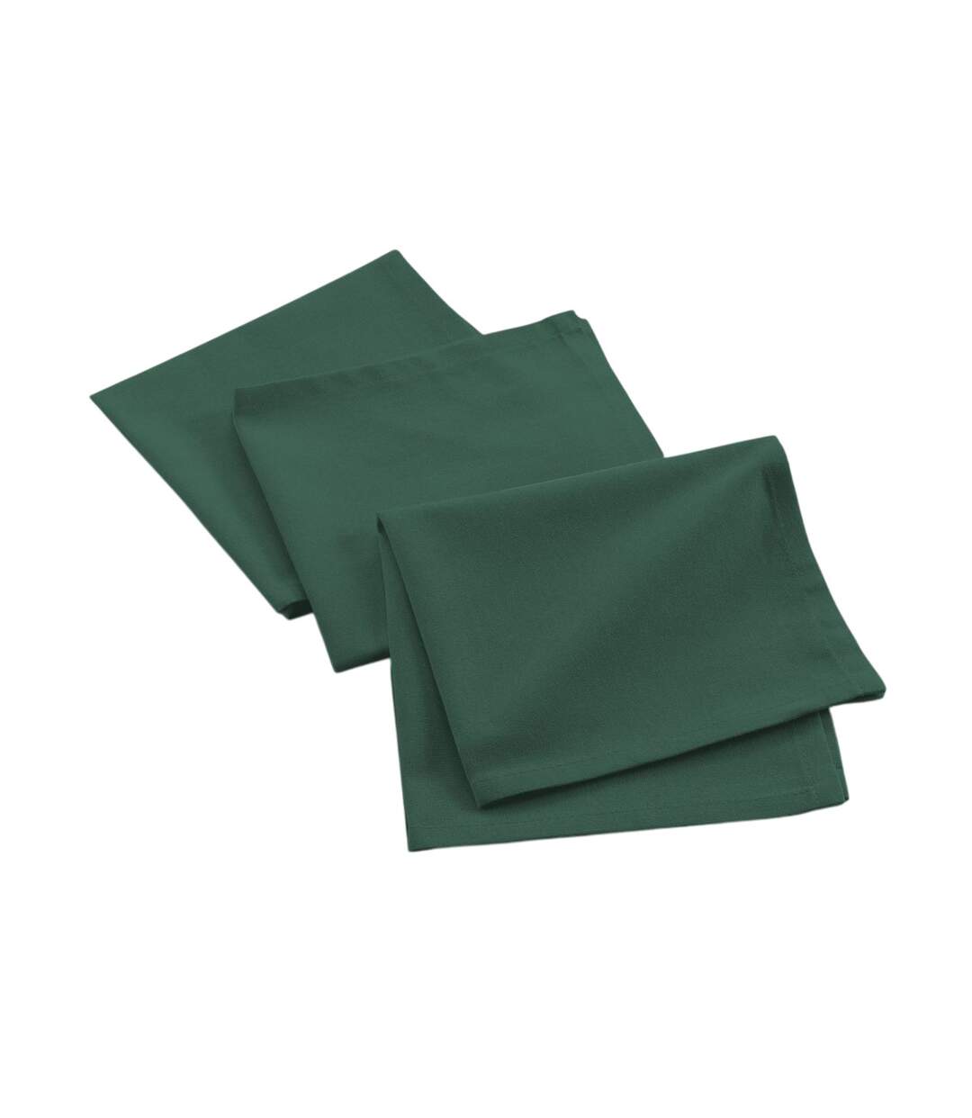 Lot de 3 Serviettes de Table Mistral 40x40cm Vert Cèdre-1