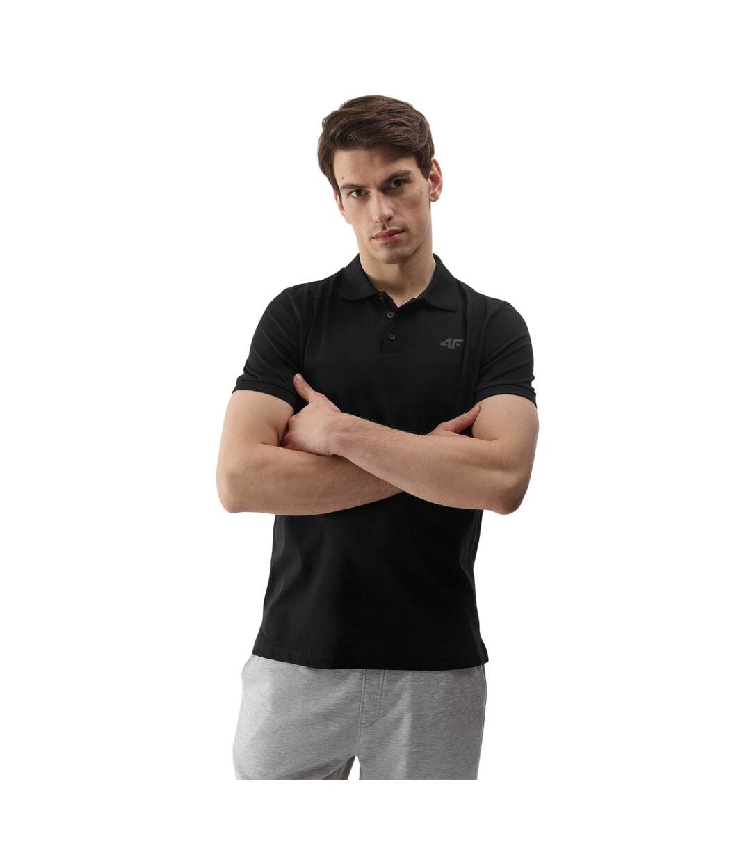 Polo M129 Homme Noir 4F-1