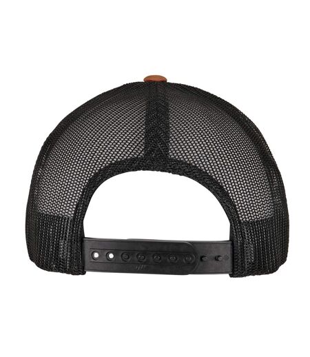 Casquette Trucker Motif/style Rétro Caramel Noir Flexfit