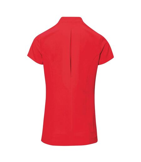 Pack Of 2  Ladies/womens *blossom* Tunic / Health Beauty & Spa / Workwear  Strawberry Red Premier