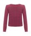 Haut Manches Longues Motif/style Côtelé Femme Bordeaux I Saw It First-2