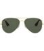 Lunettes De Soleil Pilote Pour Hommes Taille Unique Vert Foncé Jaune Or Ray-Ban-1