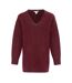 Robe Pull Motif/style Uni Femme Bordeaux Miso-1