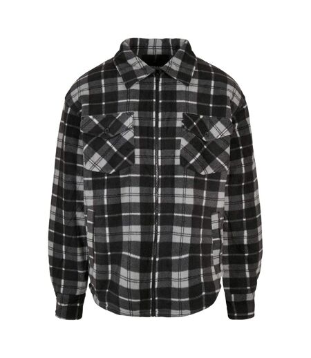 Veste-chemise Motif/style Motif Écossais Homme Noir Blanc Urban Classics