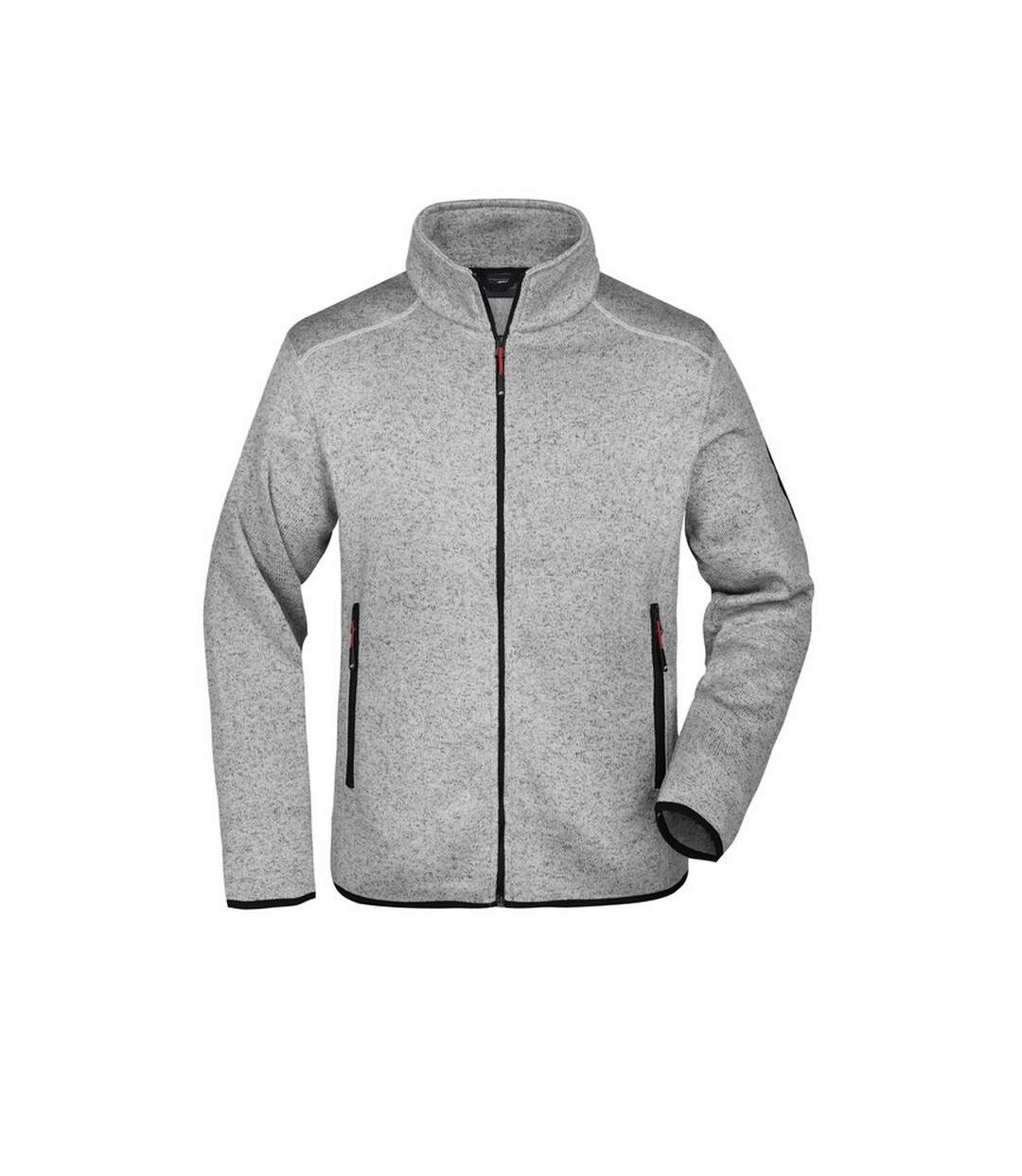 Veste Polaire Homme Rouge Gris Clair Chiné James And Nicholson-1
