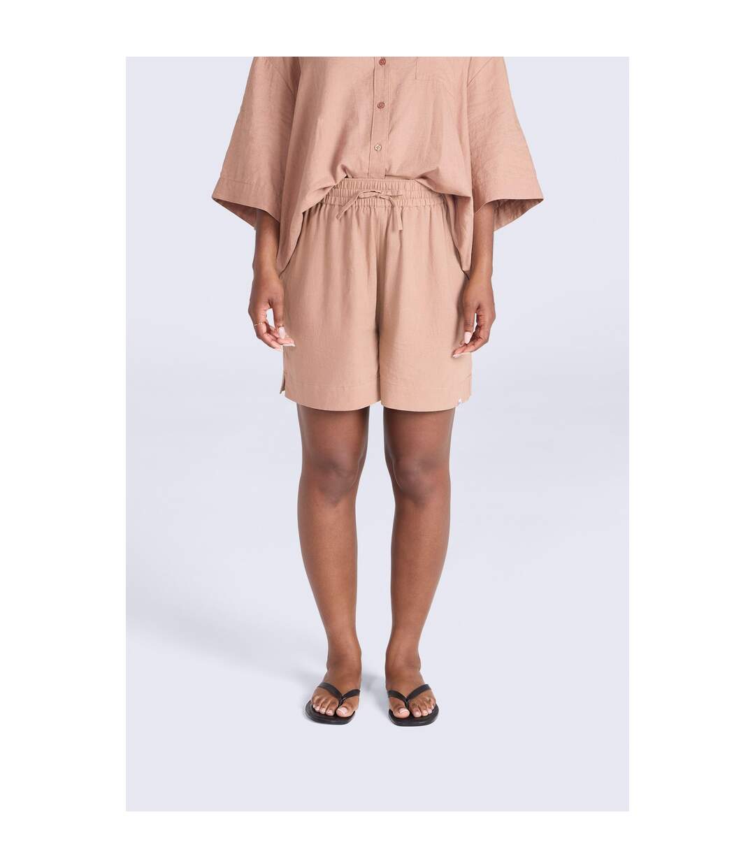 Short Nova Femme Marron Animal-1
