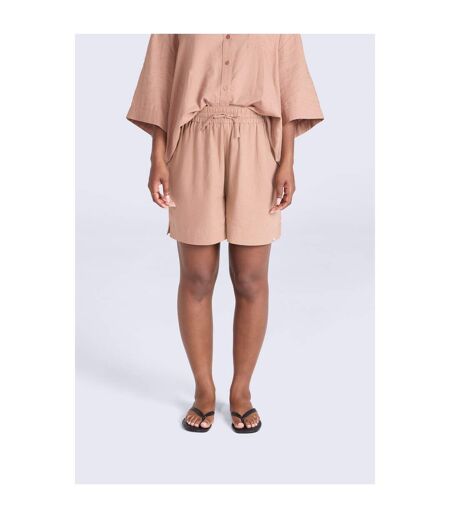 Short Nova Femme Marron Animal
