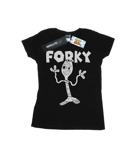 Disney Femme/Les femmes - Toy Story 4 - T-shirt en coton fourré (Noir) - UTBI44345