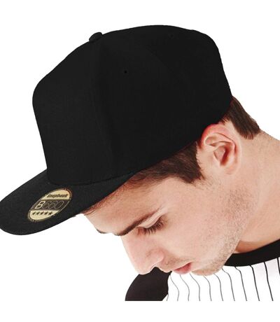 Lot De 2  Casquettes À Visière Plate Adulte Noir Noir Beechfield