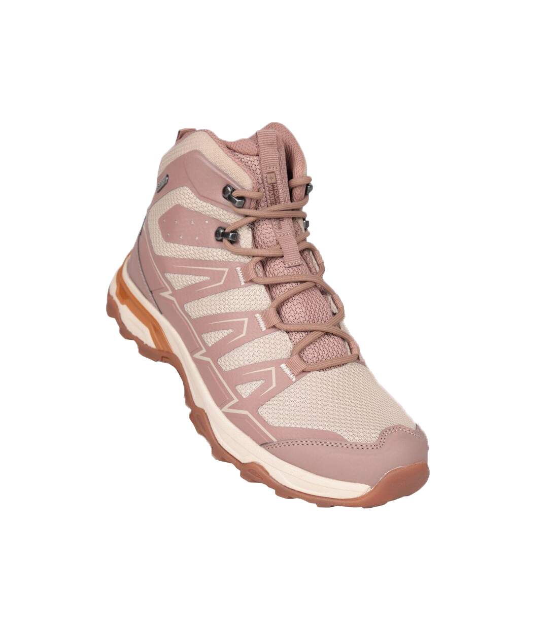 Womens/ladies Alder Waterproof Hiking Boots Beige Mountain Warehouse-1