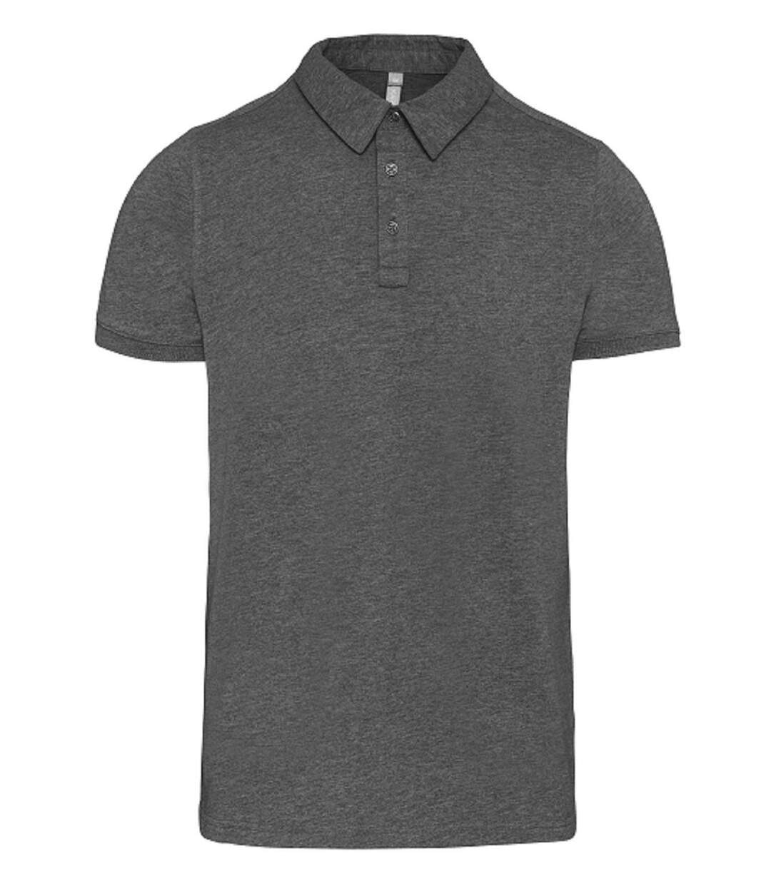 Polo jersey manches courtes - Homme - K262 - gris heather-1