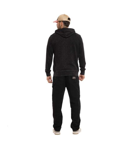 Sweat zippé homme à capuche french terry effet acid wash Viny Vondutch