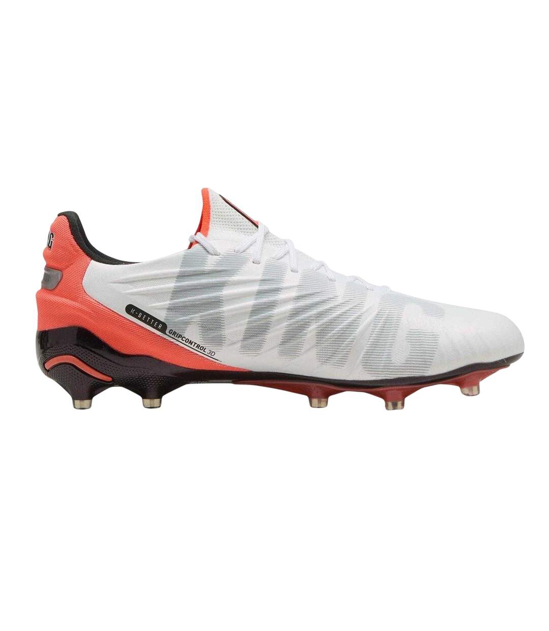Mens King Ultimate Firm Ground Football Boots White Red Puma-1