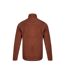 Mens errill textured eco friendly quarter zip fleece top brick orange Weird Fish