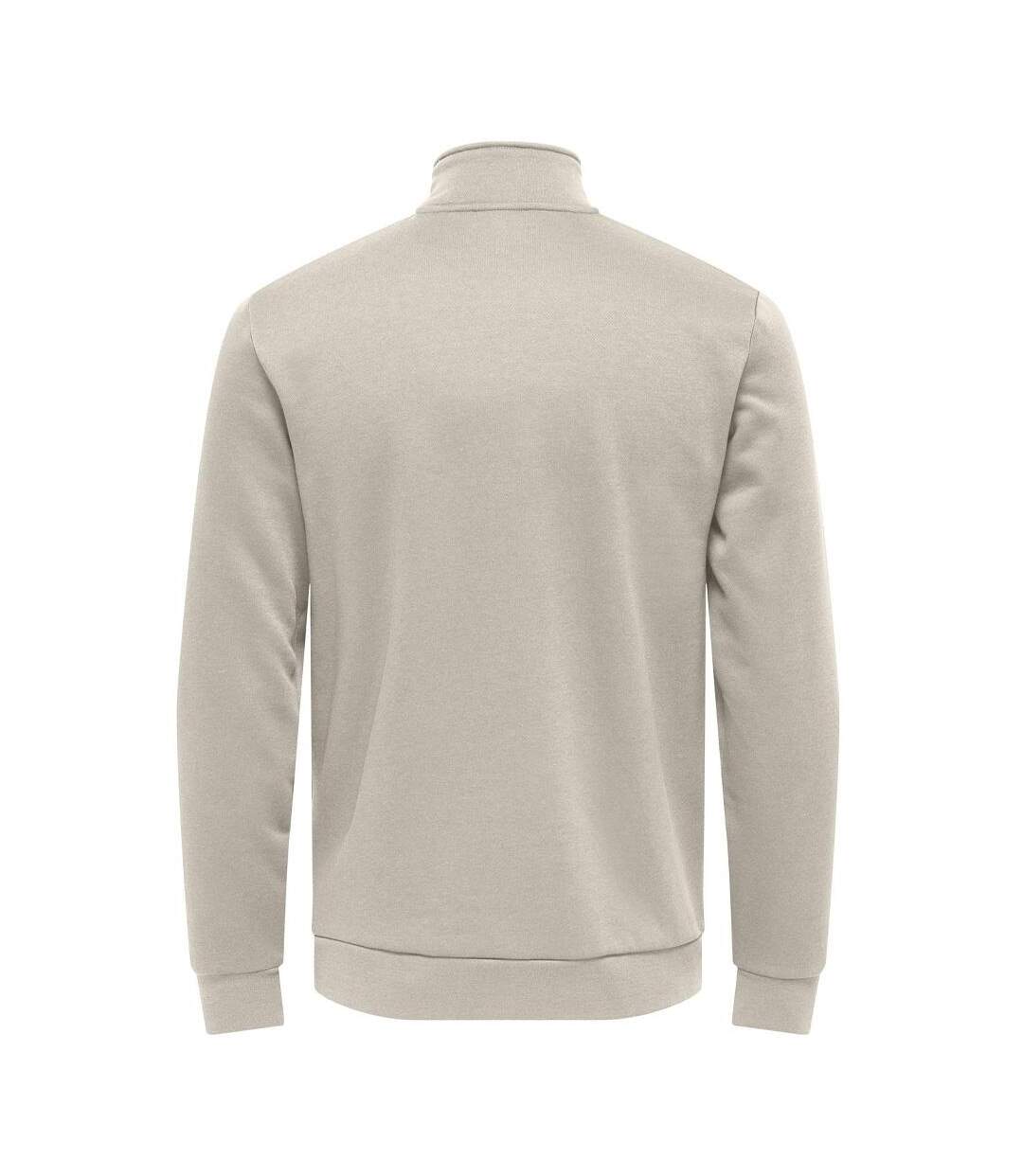 Sweat beige homme only & sons chases-2