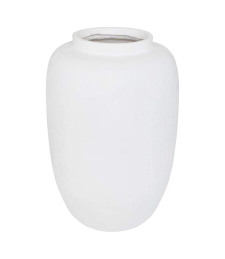 Vase Déco en Magnésie Elène 45cm Blanc
