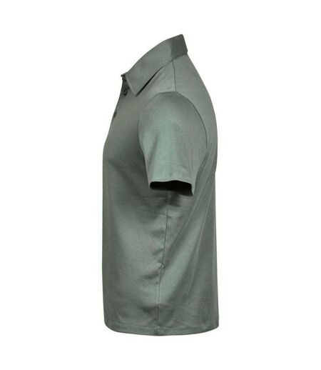 Mens Pima Cotton Interlock Polo Shirt Sage Tee Jays