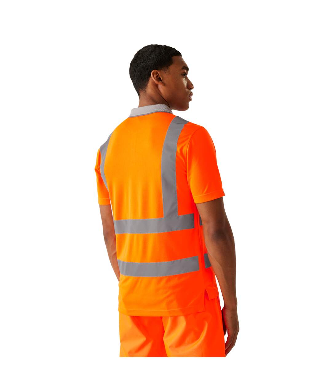 Mens pro hi-vis polo shirt orange Regatta-4