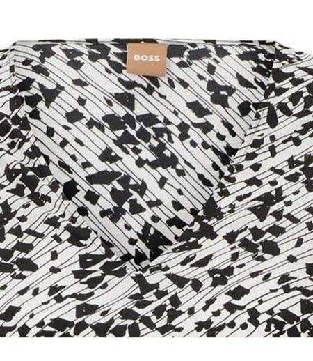 Blouse Motif/style Abstrait Femme Noir Boss