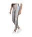 Legging gris femme adidas w flower leg - l-1