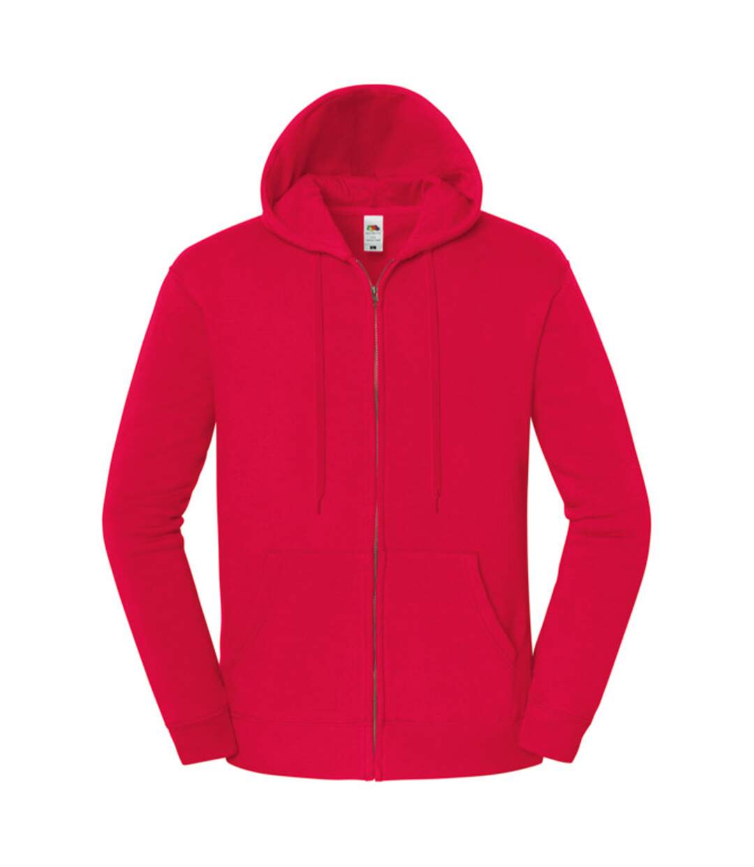 Mens Iconic Premium Hooded Sweat Jacket Red Fruit Of The Loom-1