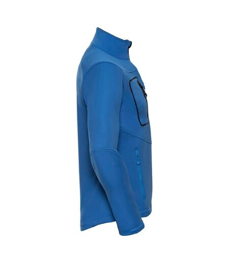 Russell Mens Sports Soft Shell Jacket (Azure Blue)