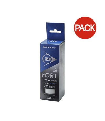 Balles de ping-pong 40+ fort taille unique blanc Dunlop