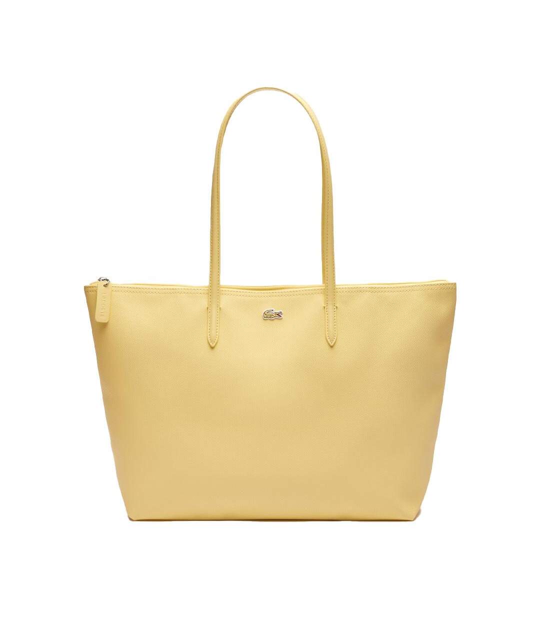 Sac cabas jaune femme lacoste l.12.12 concept - taille unique-1