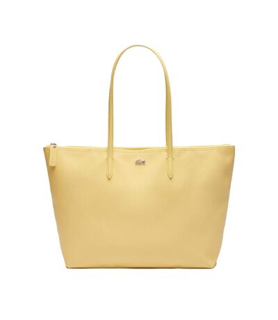 Sac cabas jaune femme lacoste l.12.12 concept - taille unique