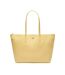 Sac cabas jaune femme lacoste l.12.12 concept - taille unique-1