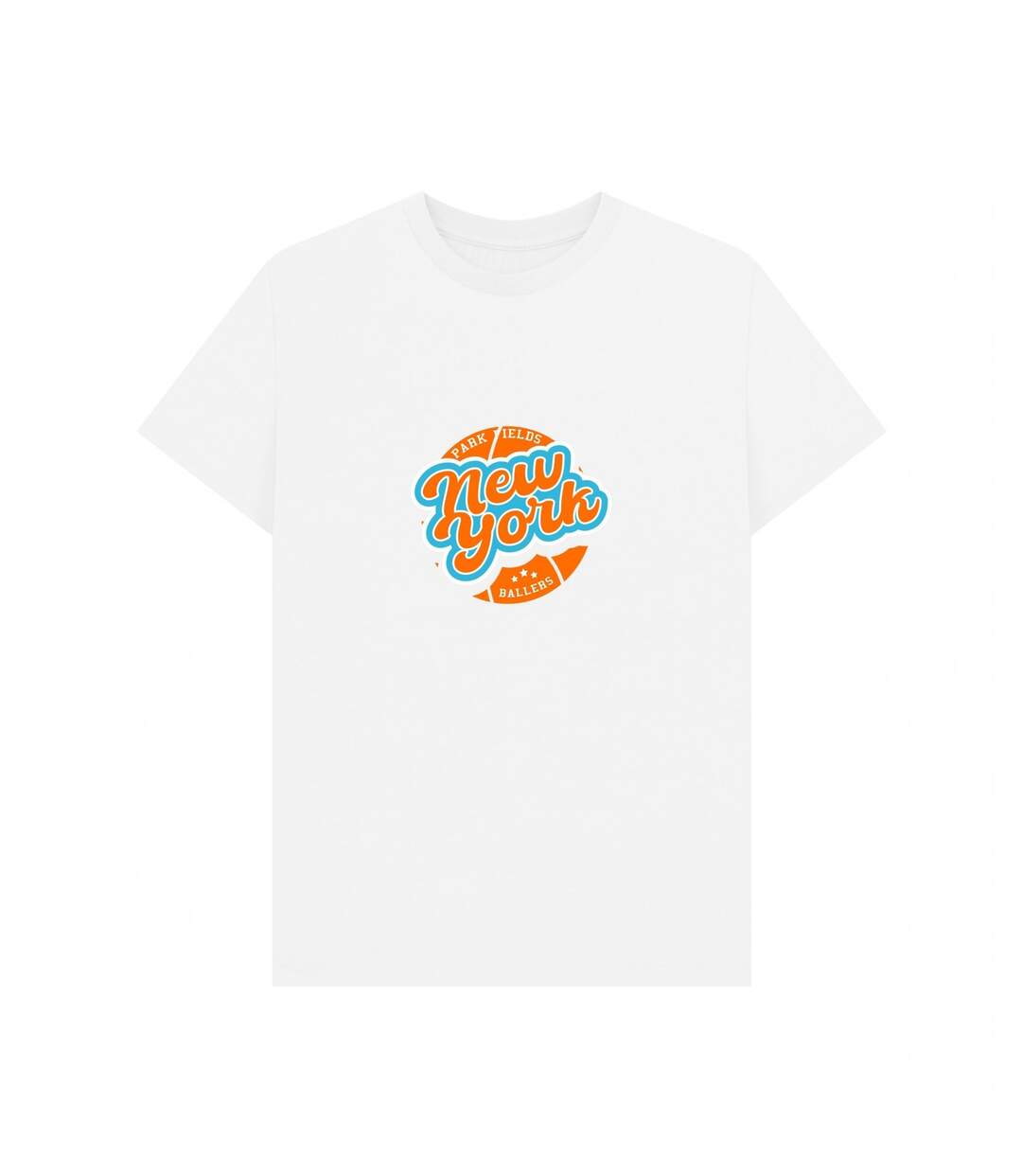 T-shirt New York Ballers Adulte Blanc Park Fields-1