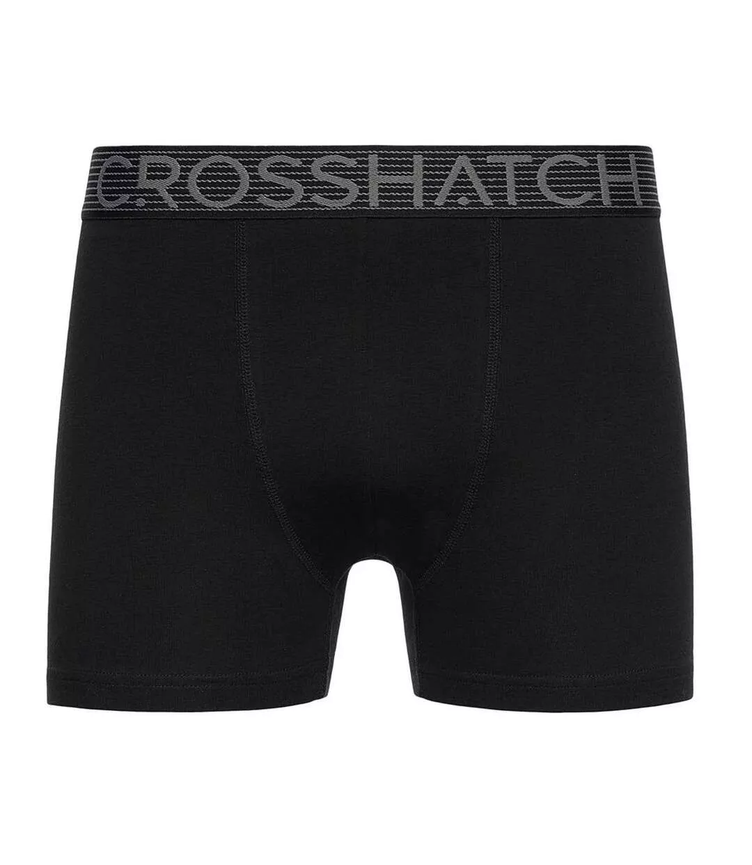 Boxers Buzzard Homme Gris Marl Noir Crosshatch-3
