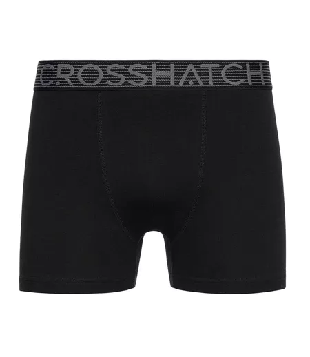Boxers Buzzard Homme Gris Marl Noir Crosshatch