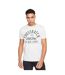 T-shirts Motif/style Imprimé Luckmoore Homme Blanc Noir Bleu Marine Gris Rouge Crosshatch-3