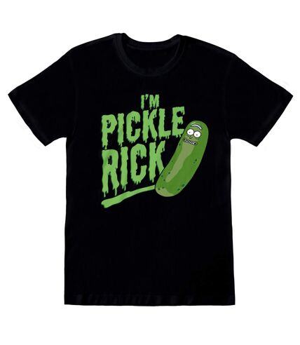 Rick And Morty Unisex Adult Pickle Rick T-Shirt (Black/Green) - UTHE164