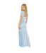 Robe Longue Femme Bleu Glacier Little Mistress-2