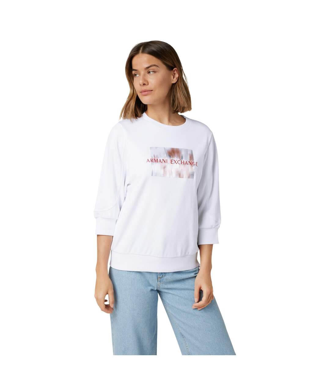 Sweat Manches ¾ Femme Blanc Armani Exchange-4