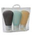 Lot de 3 Tubes Avec Trousse Voyage 17cm Multicolore-1