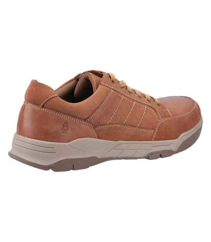 Hush Puppies Mens Finley Leather Shoes (Tan) - UTFS7671
