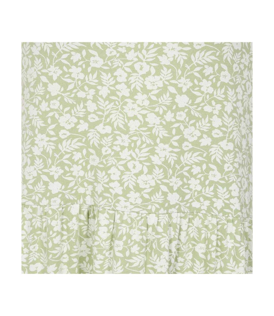 Womens/ladies Floral Maxi Dress Green White Lazy Jacks-3