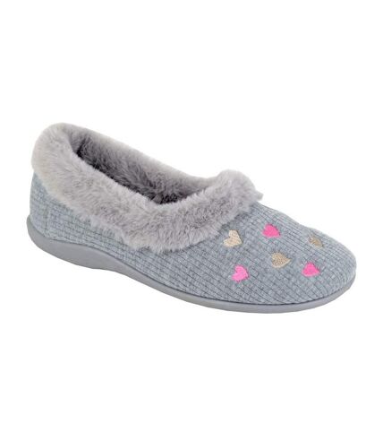 Chaussons daisy femme gris Sleepers