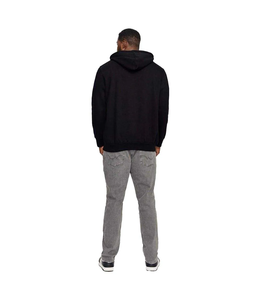 Sweat À Capuche Motif/style Logo Homme Noir Jack And Jones-3