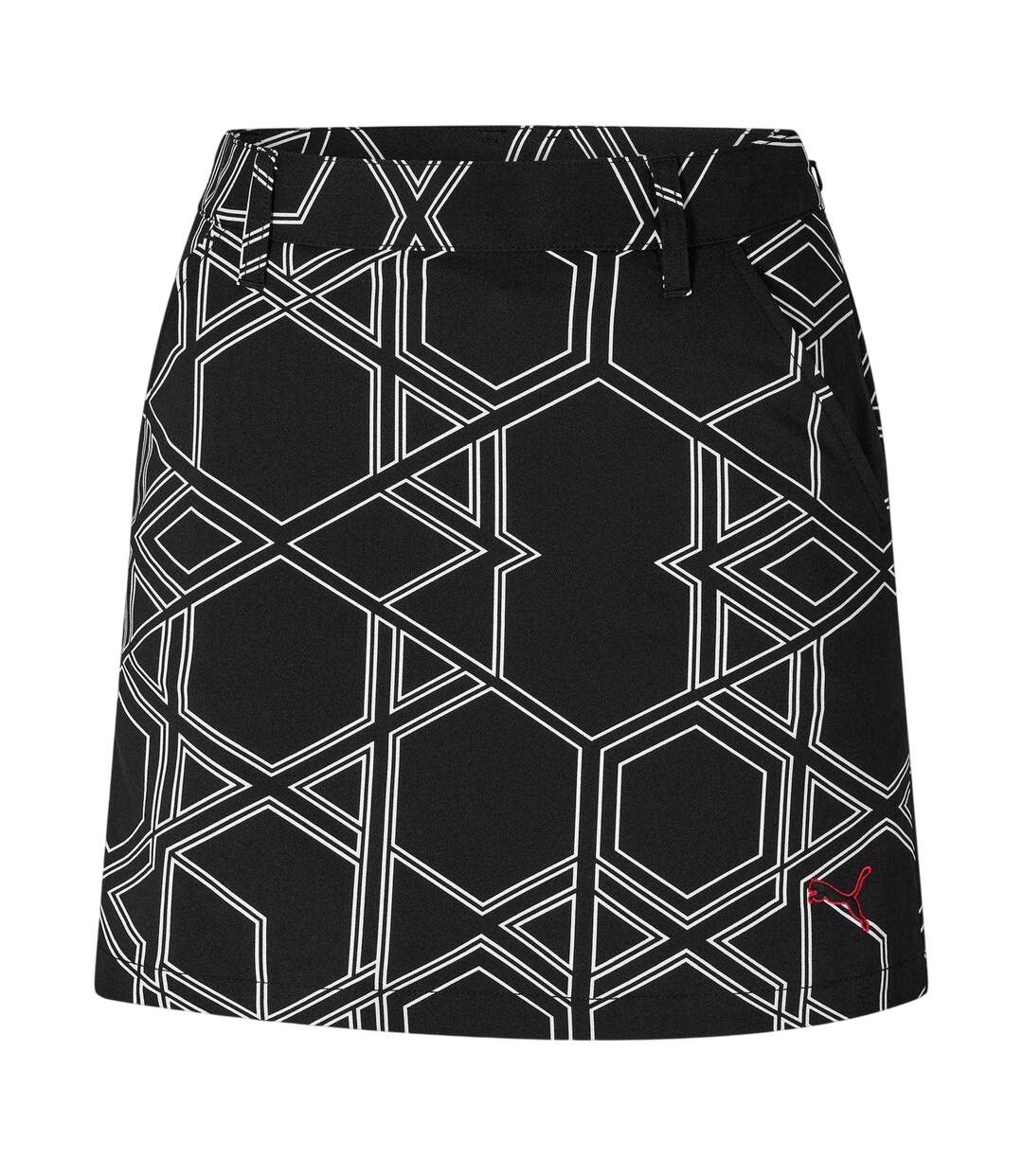 Jupe-short Golf Motif/style Géométrique Femme Noir Puma-1