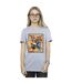 Disney Femme/Les femmes Big Hero 6 Baymax Fred Newspaper Coton Boyfriend T-Shirt (Gris sportif) - UTBI15495-2