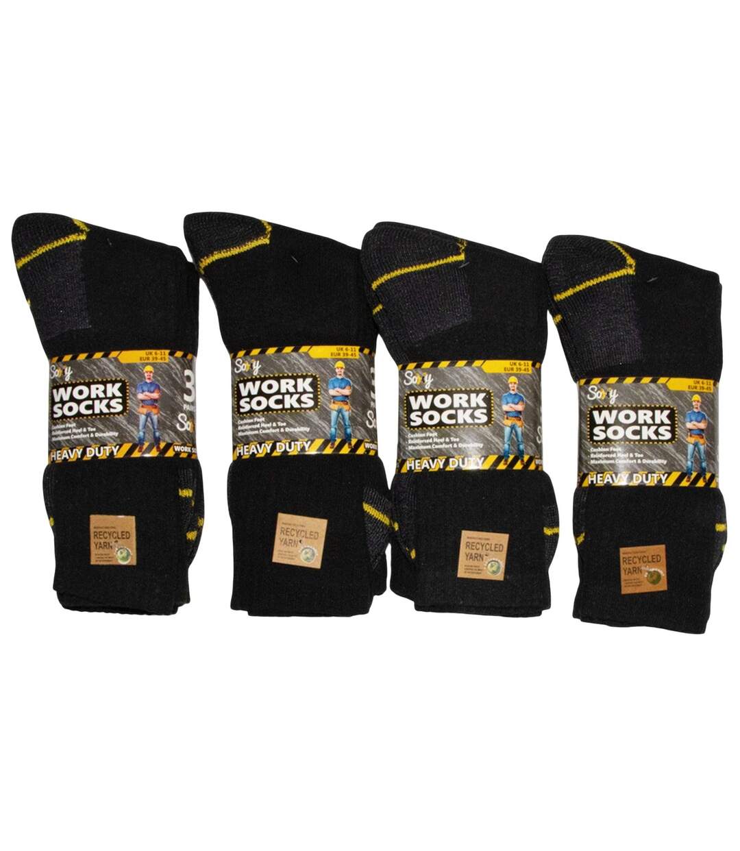 Chaussettes Motif/style Rayures Contrastées Homme Noir Soxy-4