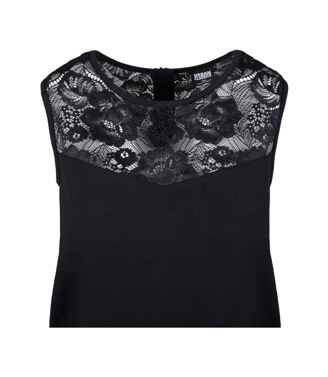 Womens/ladies Block Lace Detail Jumpsuit Black Urban Classics-3