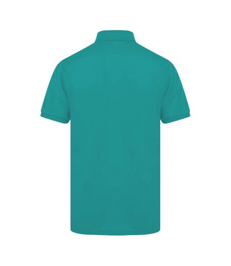 Henbury Mens Short Sleeved 65/35 Pique Polo Shirt (Jade)