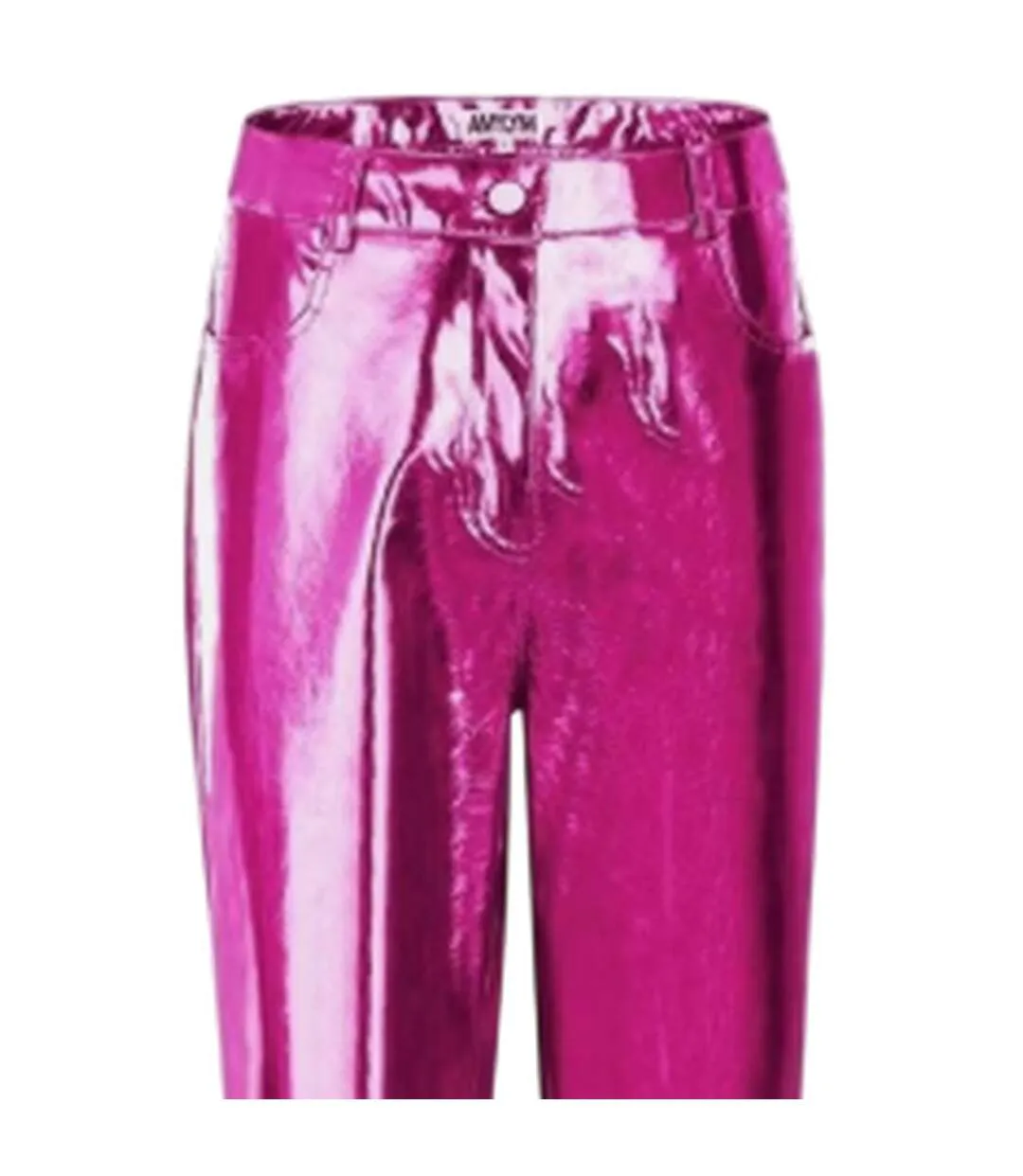 Womens/ladies Lupe Metallic Trousers Purple AmyLynn-2