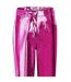 Womens/ladies Lupe Metallic Trousers Purple AmyLynn-2