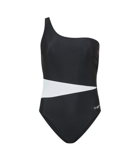 Maillot De Bain 1 Pièce Motif/style Blocs De Couleurs Femme Noir Zoggs